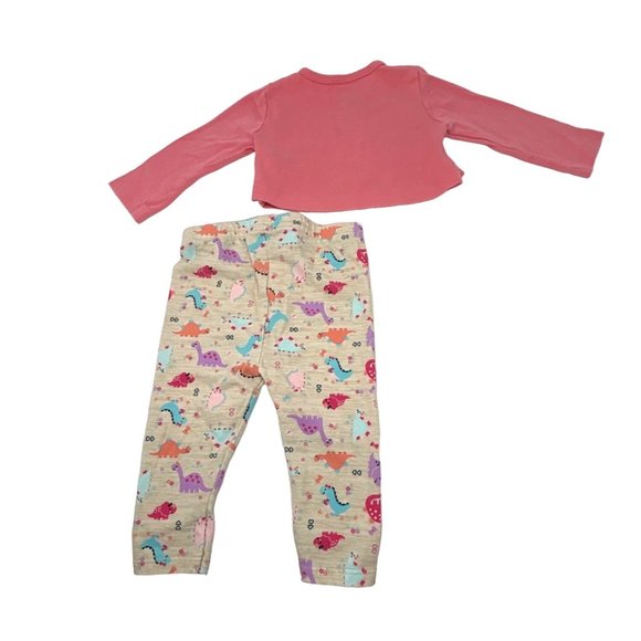 Baby Girl's Outfits - 2 Leggings, 1 Shirt,‎ and 1 Sweatshirt - Size 3-6 Months - Picture 3 of 7